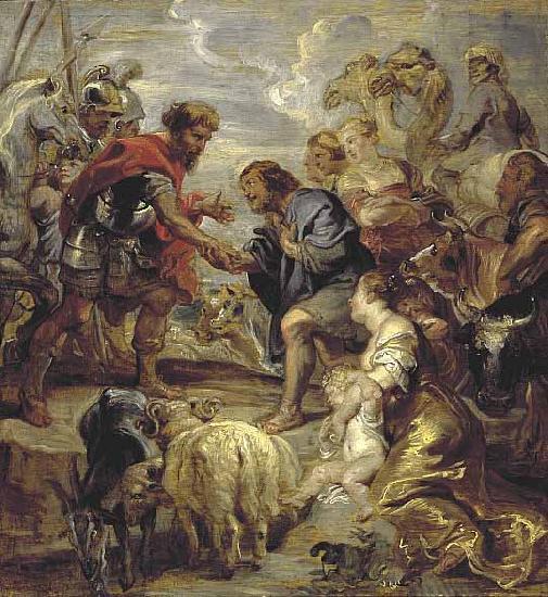 Peter Paul Rubens The Reconciliation of Jacob and Esau Germany oil painting art
